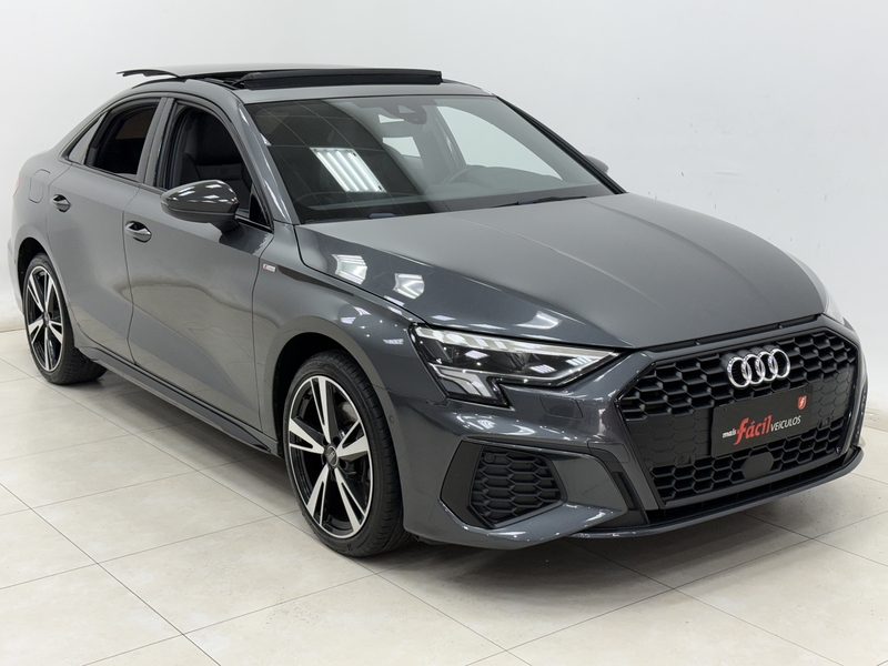 AUDI A3 SEDAN S LINE 2.0 TFSi AUTOMÁTICO CINZA